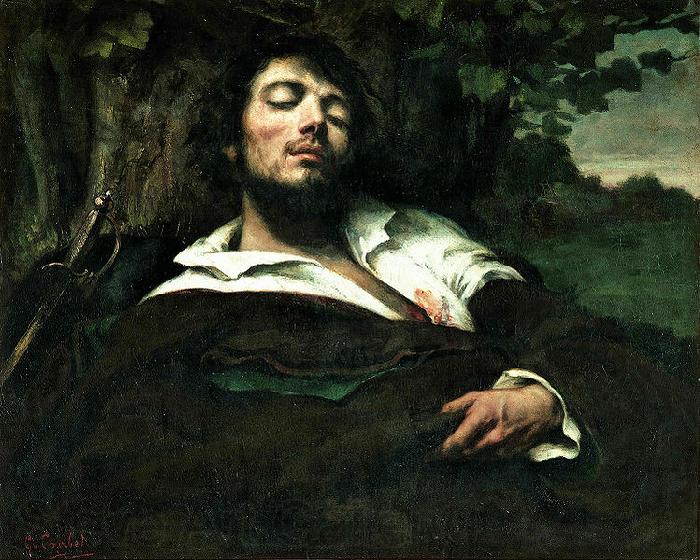 Gustave Courbet Wounded Man France oil painting art